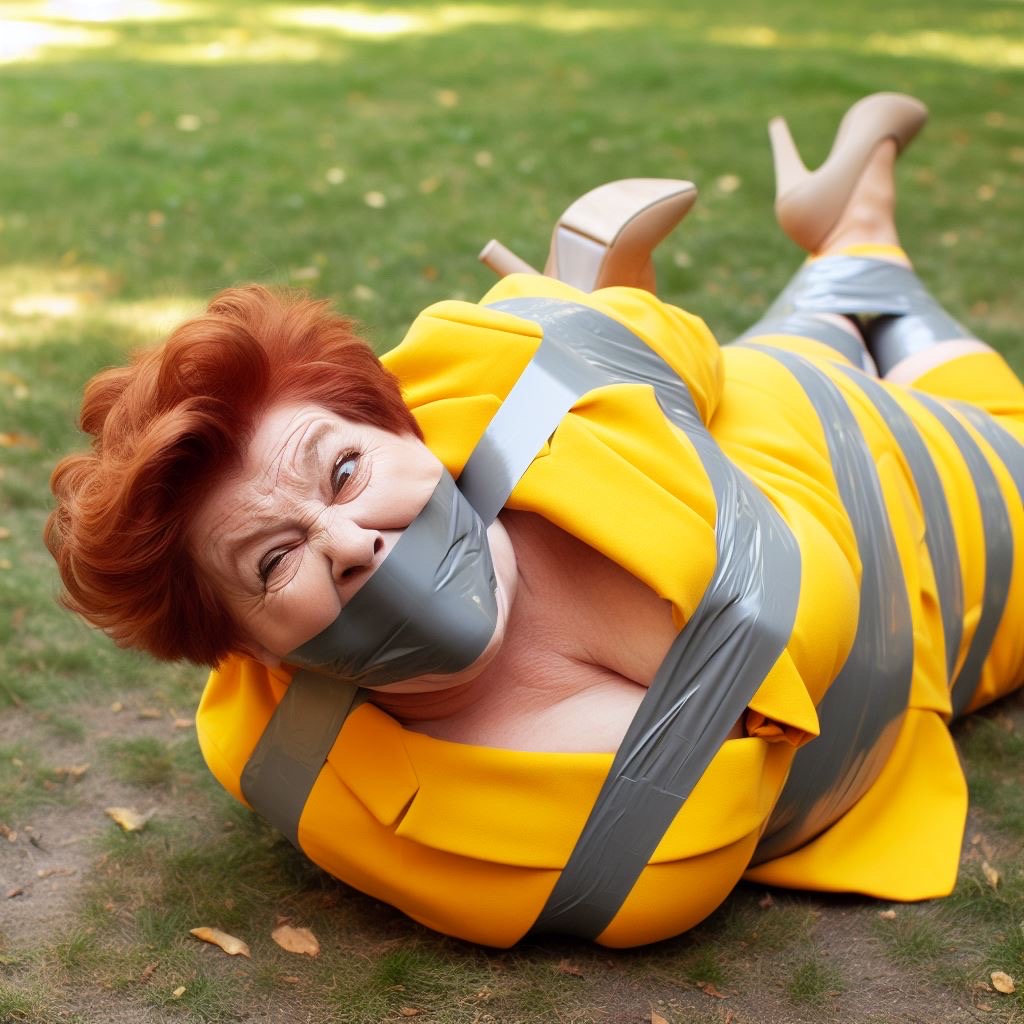 Grandma hogtied in the park 17 by josephgonzalez1996 on DeviantArt