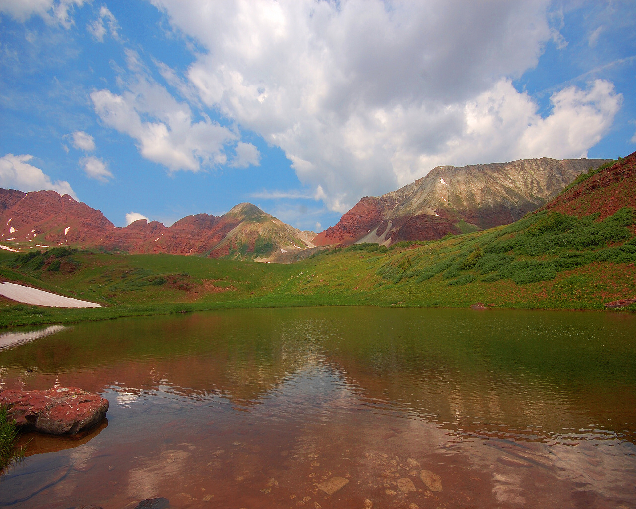 Painted Mts. On Willow Pond