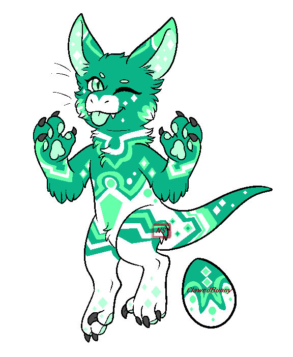 Mystery Cat-Raptor 10: ClawedBunny by NejiShadowAdopts on DeviantArt