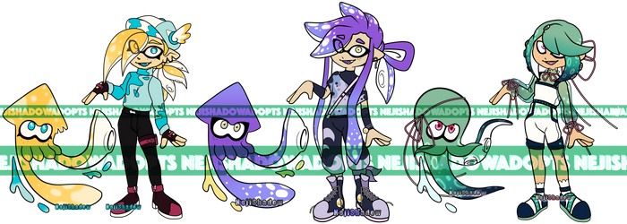 Splatoon Adopts 2: OPEN [2/3] by NejiShadowAdopts