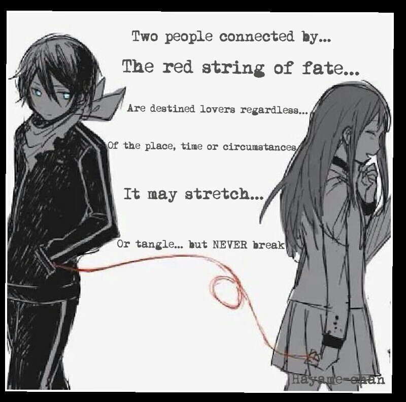 The red string of fate.. We all are always looking for the…