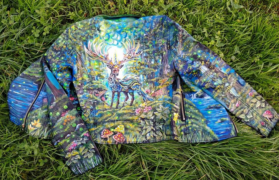 Deviantart Life Jacket Hand-painted jacket by ForestialHag on DeviantArt