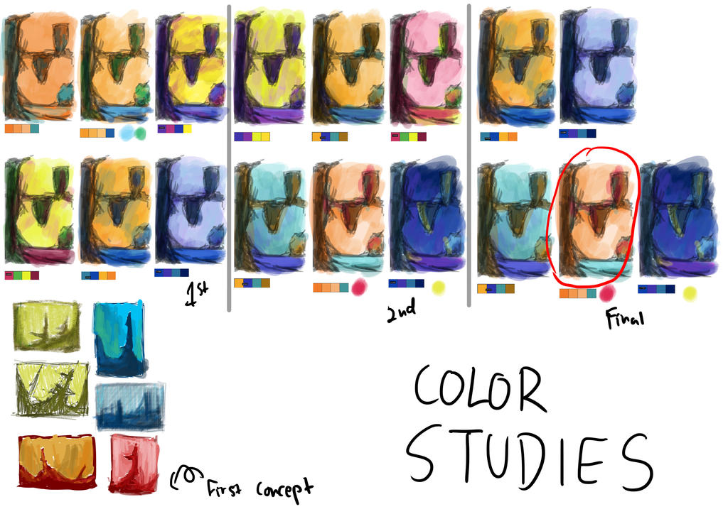 Color Study Pinterest Color Study Trials Concept by ElenaMegan on DeviantArt