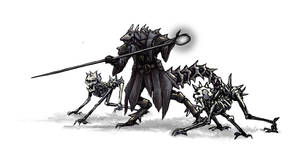 necromancer Dragonborn with pets