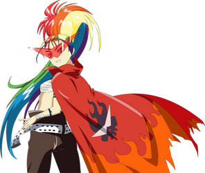 Rainbow Dash as Kamina