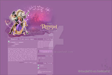 Rapunzel Blog Layout