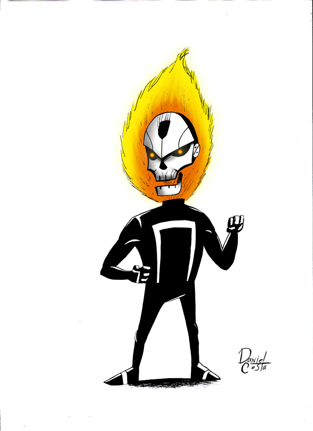 Ghost Rider (color) by DanielBrother on DeviantArt