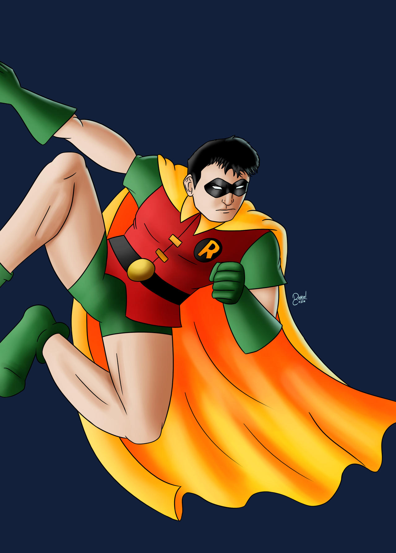 Robin Falling Over Robin Hanging on by DanielBrother on DeviantArt