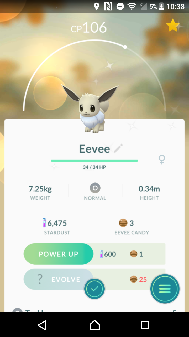 Shiny Eevee - Pokemon Go