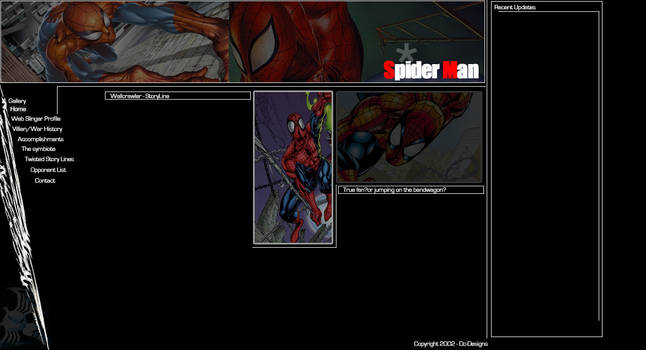 Spider man interface