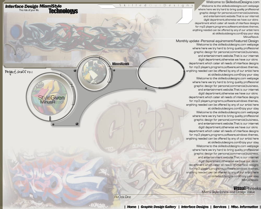 Graffiti Interface ROUGH DRAFT