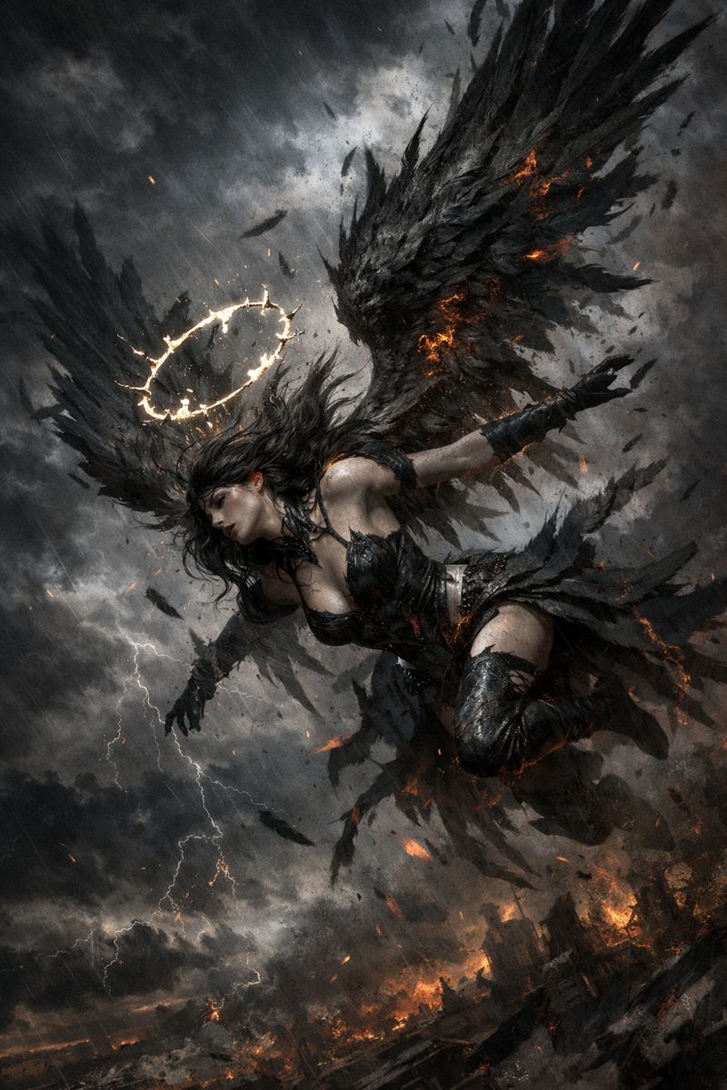 Fallen Angel Rear View Fallen Angel by zonnestraal1 on DeviantArt