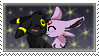 Umbreon and Espeon stamp by HisMissDolly