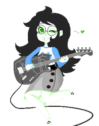 Jade Jamming on her guitar