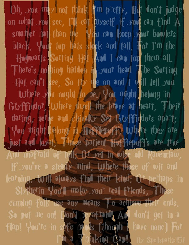the sorting hat song by SpellSparks151 on DeviantArt