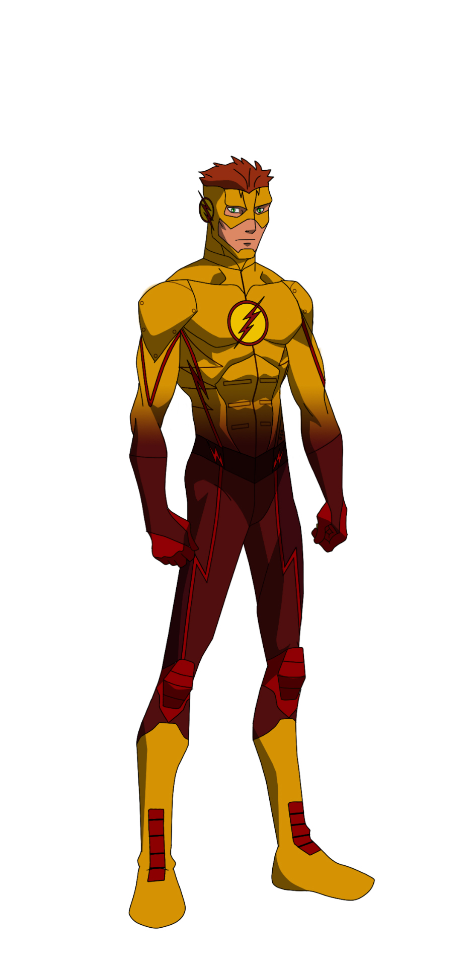 kid flash animated (CW version) character design