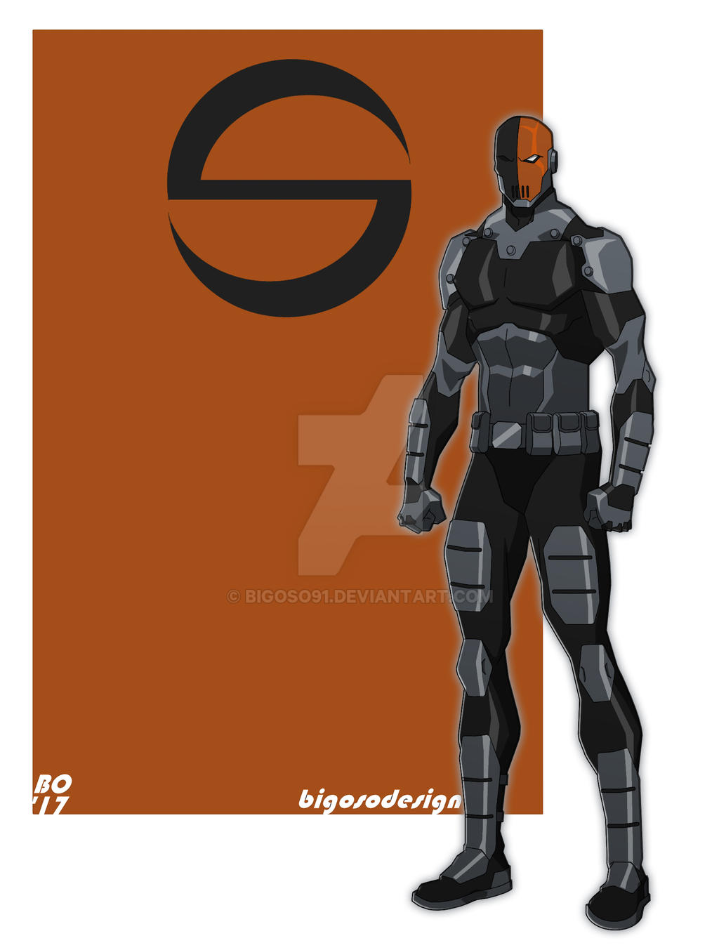 Slade Coloring Teen Titans Slade by bigoso91 on DeviantArt
