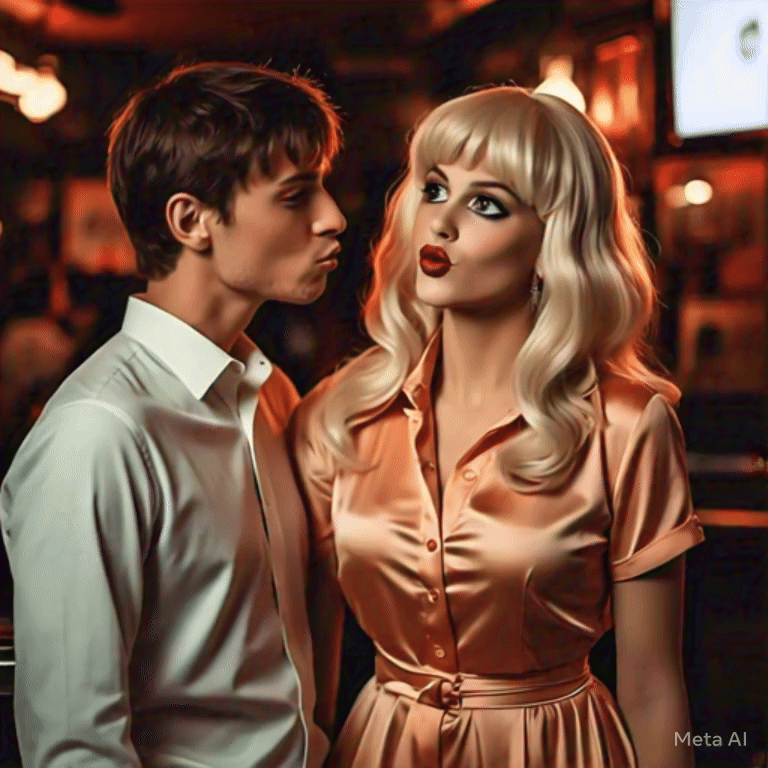 Transvestite enjoys attention from admirer #3