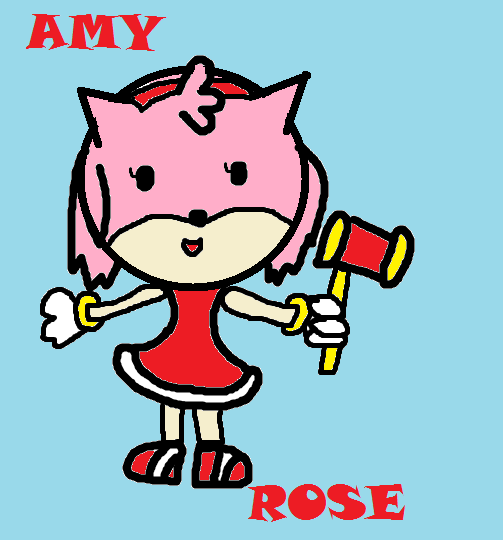 Amy Rose Paper LOL