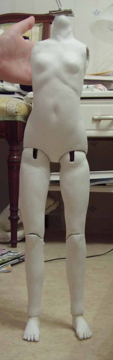 Handmade BJD Progress - First time standing