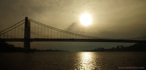 Sunset over the Manhattan