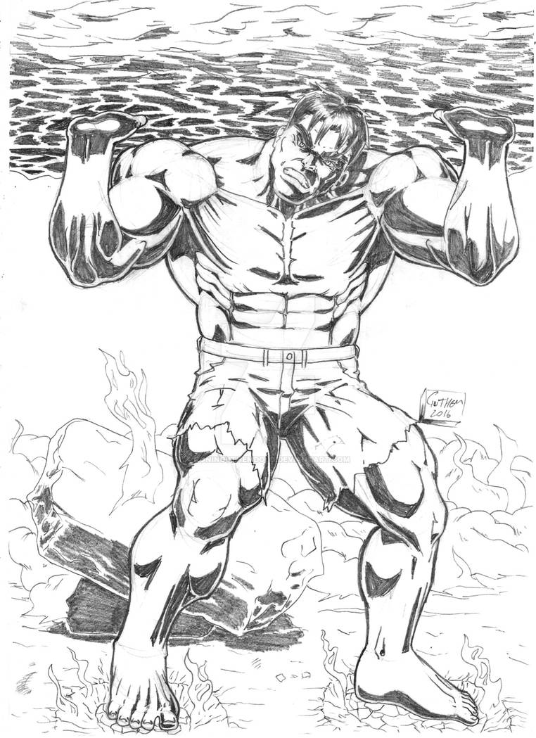 Hulk Rocks Drawing Hulk lifting a giant rock by RoninGuthemDojo on DeviantArt
