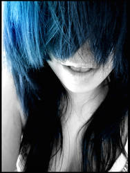 blue hair