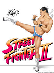 Male Pinup Street Fighter Chun Thai
