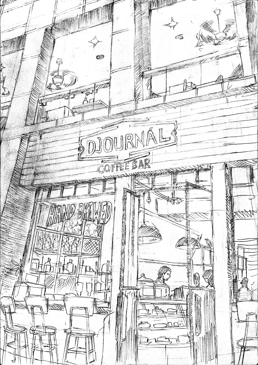 Speed Sketch-cafe