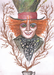 Mad Hatter Watercolor