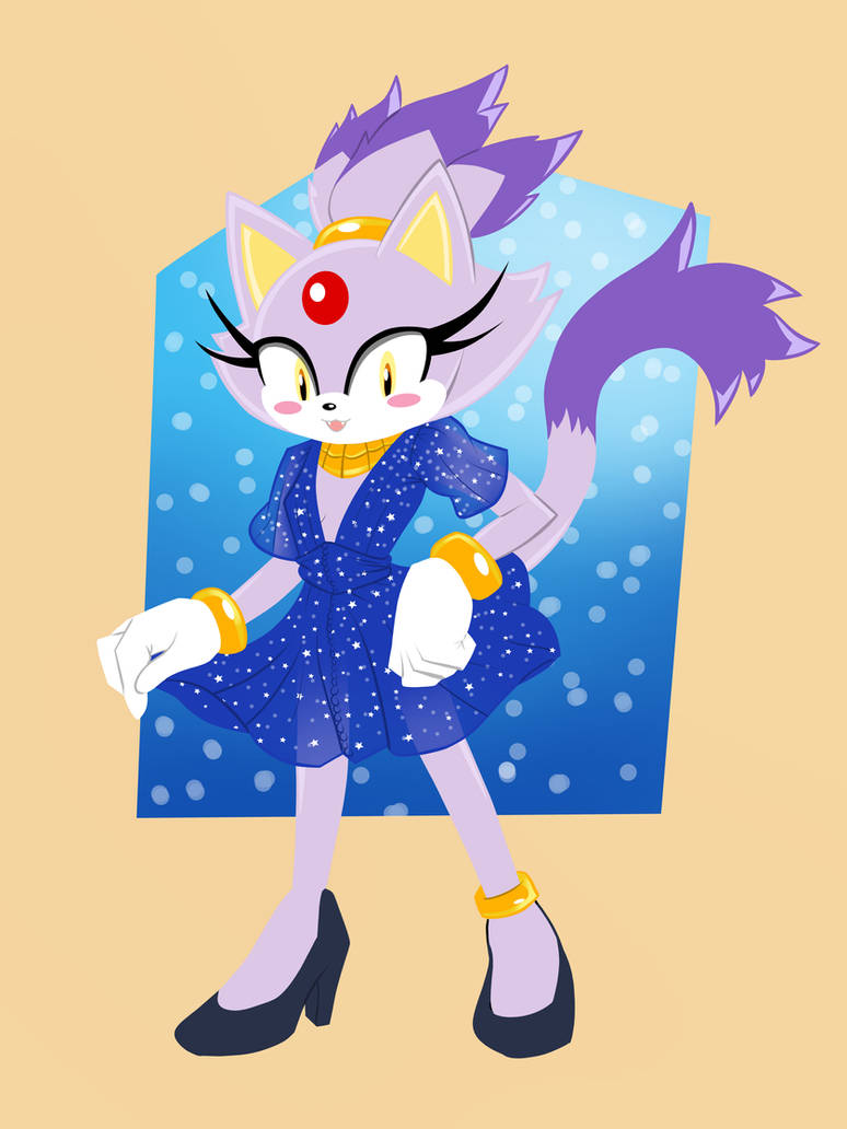 Blaze Keyed Deviantart Blaze in a dress by Darkdivide1 on DeviantArt