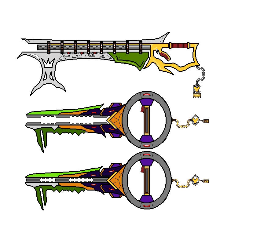 Gun Keyblades by Humble-Ravenwolf on DeviantArt