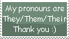 They/Them/Their pronouns stamp by Stamp-O-Rama