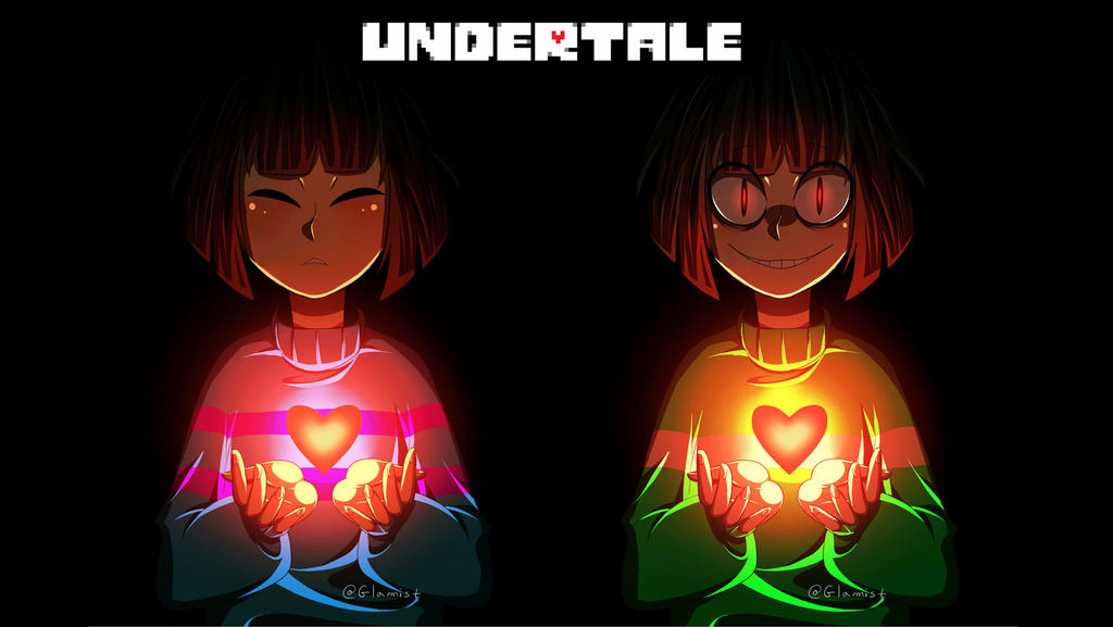 Frisk and Chara (Wallpaper)