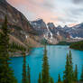 Moraine Lake after sunset