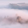 Foggy Bourscheid Castle