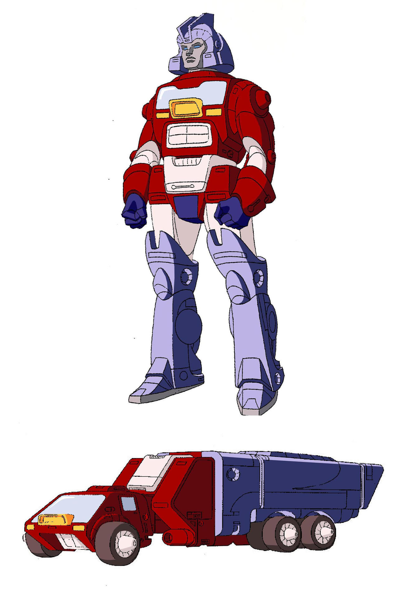 Transformers G1 Orion Pax (Fan Color Model) by Zobovor on DeviantArt