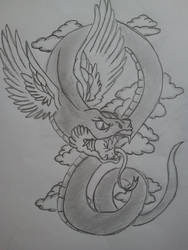 snake with wings