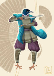 Original character - Samurai bird