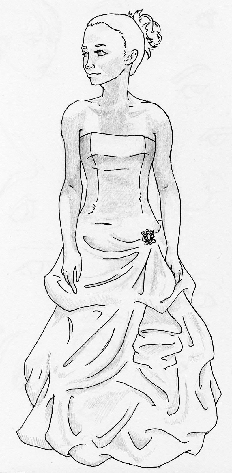 Prom Dress Sketch by myriamelle on DeviantArt Prom Dress Sketch by myriamelle on DeviantArt