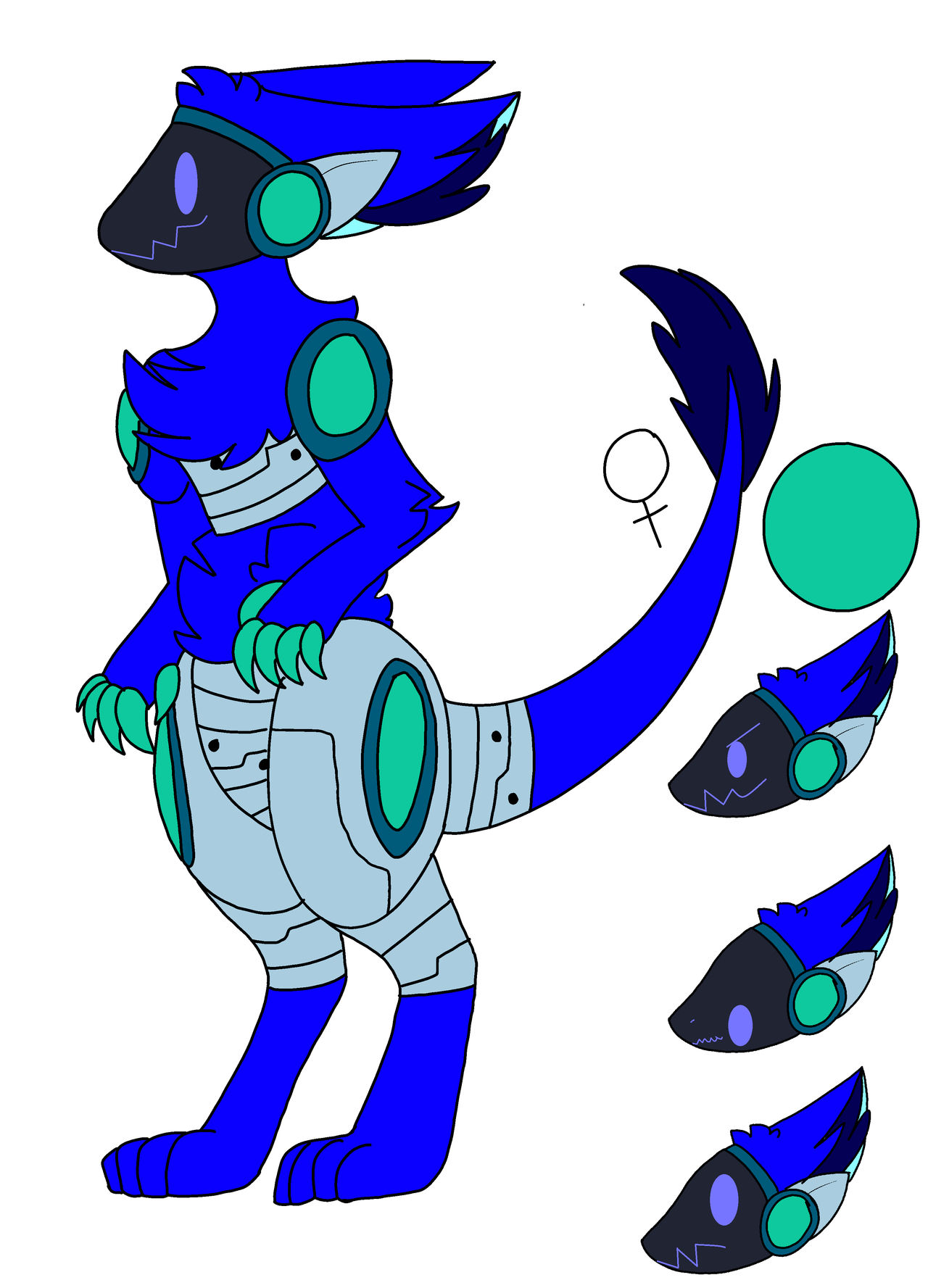 Protogen Parrot Adopt - protogen by sarahdino24 on DeviantArt