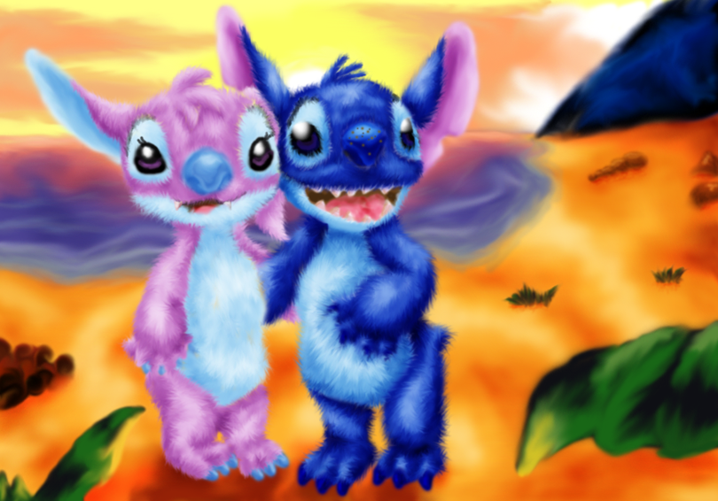 Stitch Beach Scene