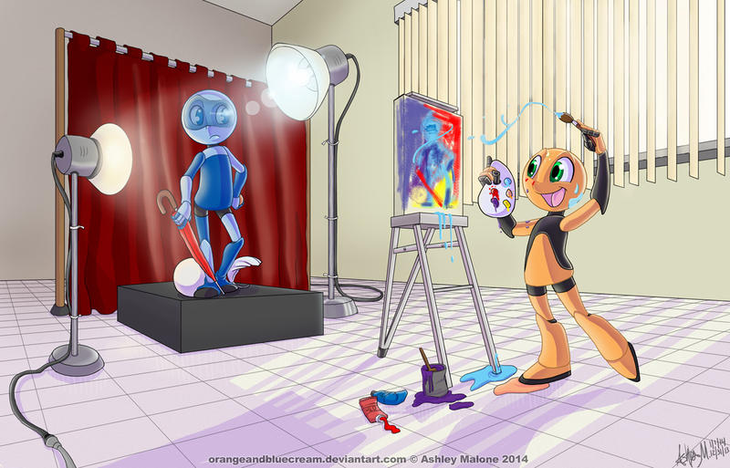 100 theme 42: Standing Still by Orangeandbluecream