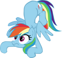 Rainbow Dash Crash Vector