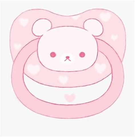 Pink Pacifier Image Fillable Cute Pink Pacifier! by justrandomly1 on DeviantArt