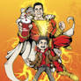 Shazam comic cartoon poster art