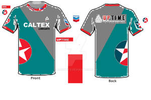 Caltex x Uptime on paint client uniform