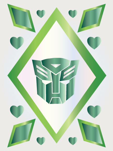 Green Autobot Valentine