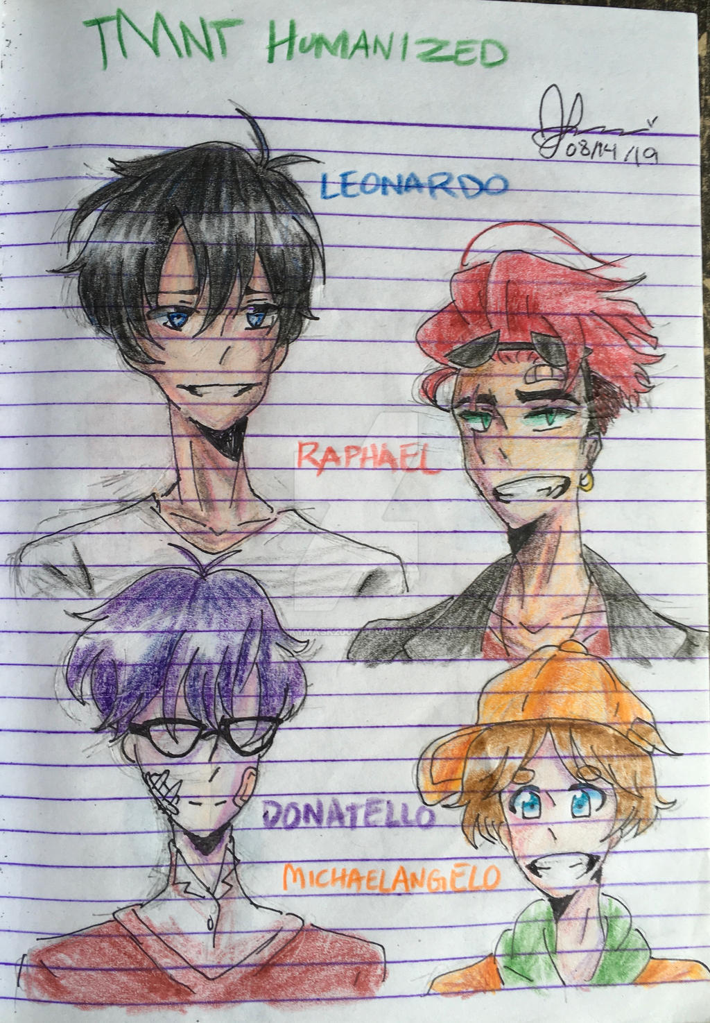Tmnt Rise Ralph Humanized TMNT HUMANIZED Smile by MaskyMask2004 on DeviantArt
