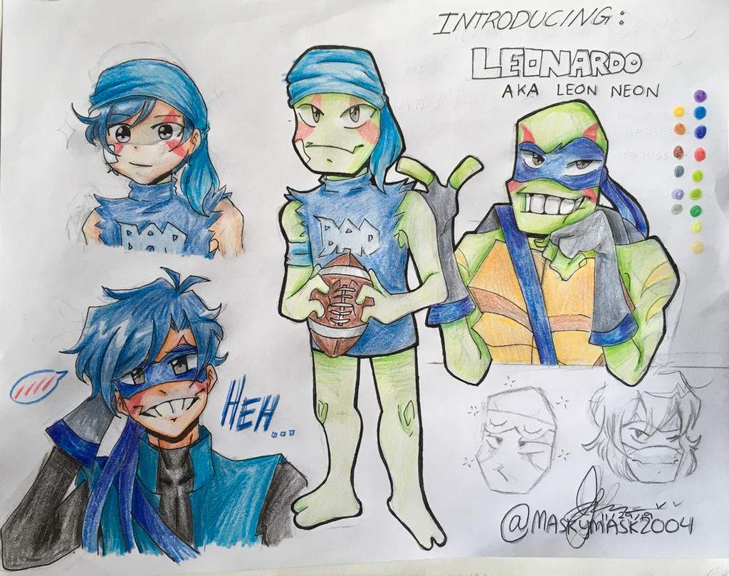Maskymask2004 Rottmnt ROTTMNT Introduction Leo by MaskyMask2004 on DeviantArt